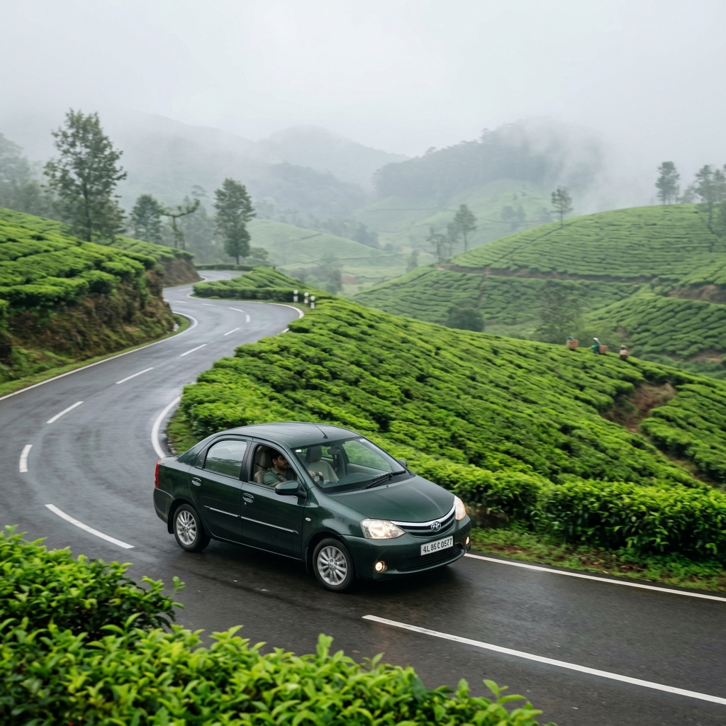 Outstation Taxi Routes from Kerala - Kerala Dayz Taxi Service