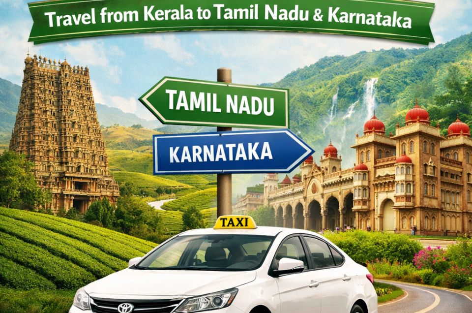 Taxi Service in Kerala for Outstation Travel to Tamil Nadu and Karnataka