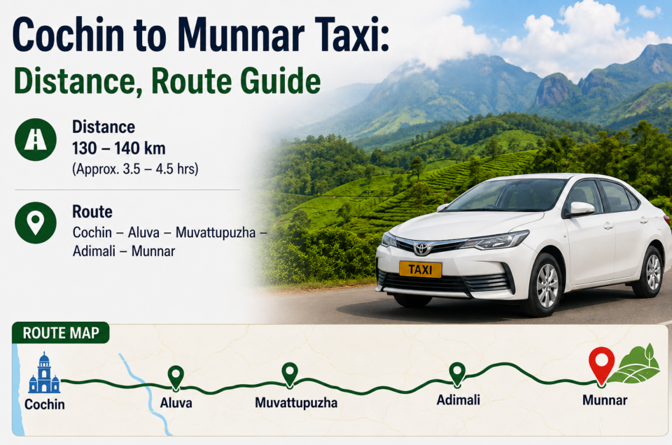 cochin to munnar taxi