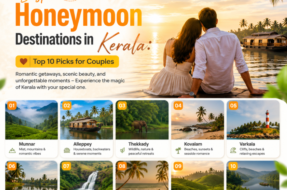 best honeymoon destinations in Kerala