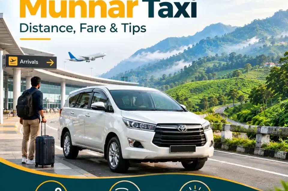 Cochin Airport to Munnar taxi